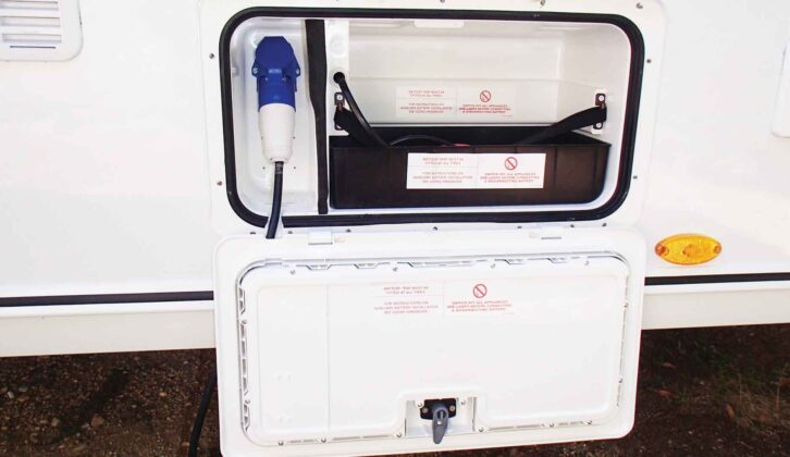 A leisure battery compartment