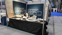 The caravanpanels.com stand at an industry show