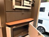 The wall mounged bracket and cupboard