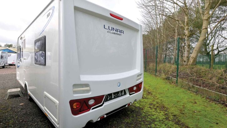 The rear of the tourer