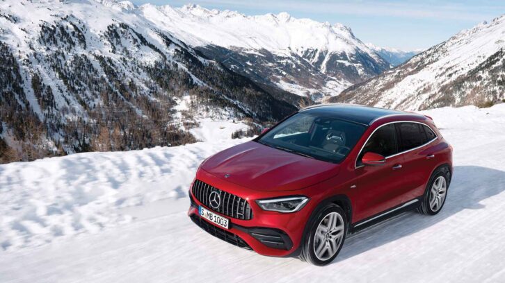 A Mercedes GLA