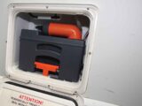 A caravan cassette locker