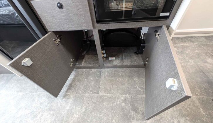 The double cupboard in the kitchen