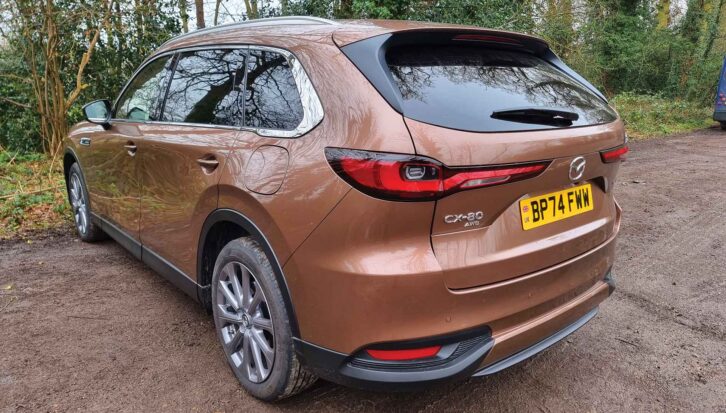 The CX-80 from the rear