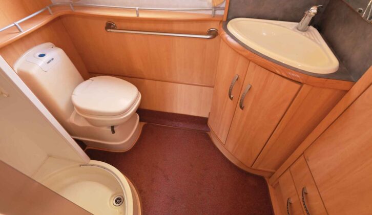 The rear washroom