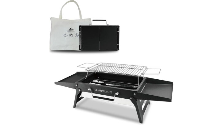 Charmline 34 x 23 cm Foldable Portable Charcoal Grill
