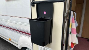 The caravan door bin