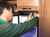 Checking the fridge ignition on the gas setting