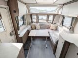 The lounge with the folding table in place