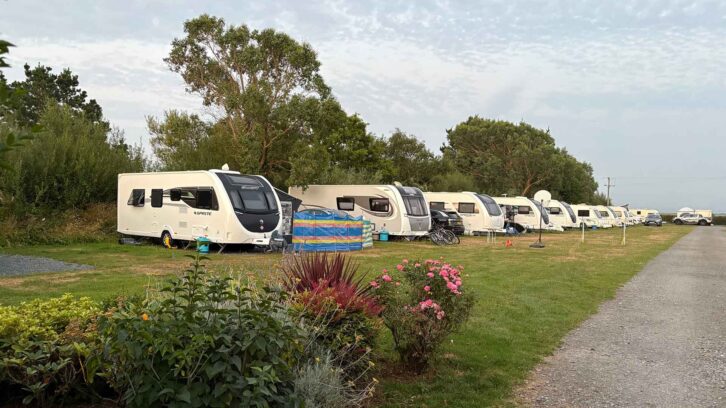 Vans at Newborough Warren Caravan Park