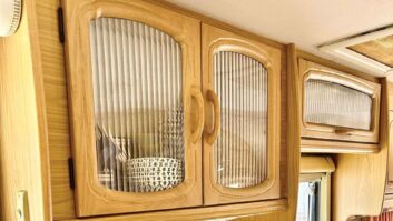 The refurbished cupboards