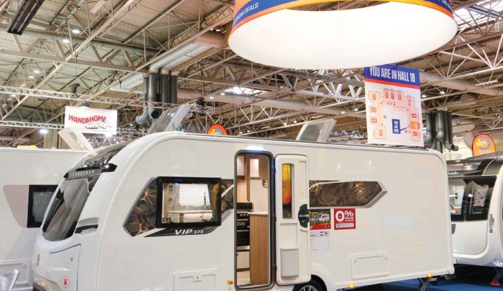 A caravan at the Raymond James stand
