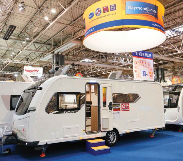 A caravan at the Raymond James stand
