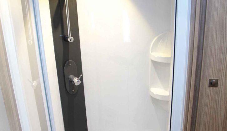 A caravan shower