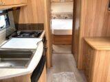 The island bed and kitchen