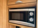 The kitchen microwave