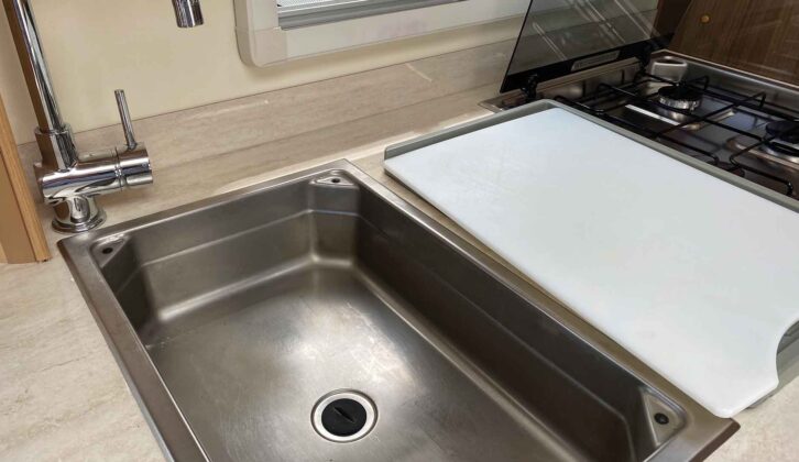 The stainless-steel sink