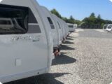 Sprite caravans on a forecourt