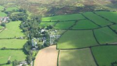 An aerial view of Langstone Manor
