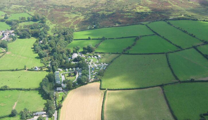 An aerial view of Langstone Manor