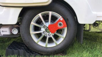 An Al-Ko wheel lock