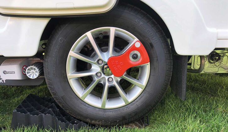 An Al-Ko wheel lock