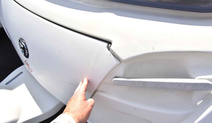 Checking the front gas locker for fading