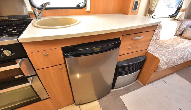 A 107-litre Thetford Digital fridge