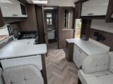 The kitchen in the Coachman Laser 480 Xtra