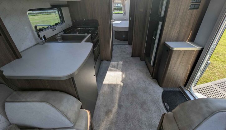 Looking down to the rear of the Commodore Skyliner