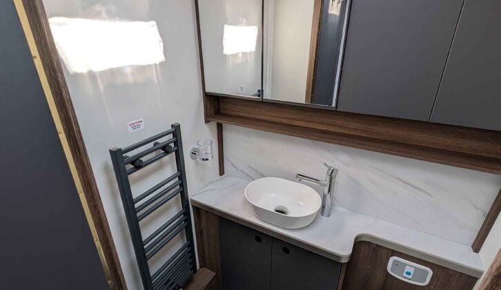 The washroom in the Barracuda Starliner