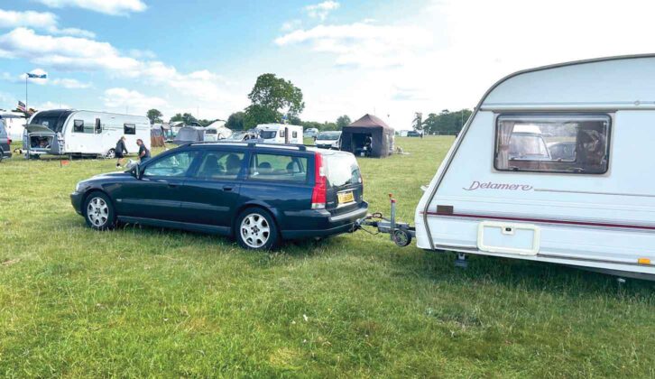 The caravan being towed