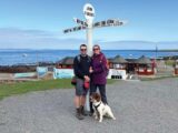 Tom, Sasha and Freddie at John O’Groats