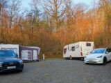 The diesel and electric tow cars with the Bailey caravans