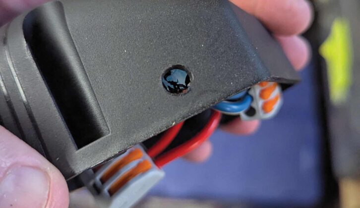The drilled hole