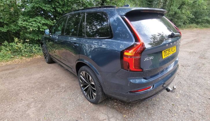 The Volvo from the rear