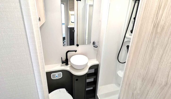 The washroom in the XC Duo