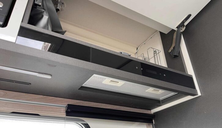 The extractor fan in the kitchen