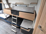 The bunk beds in the side dinette