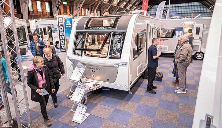 An Elddis caravan at a previous show