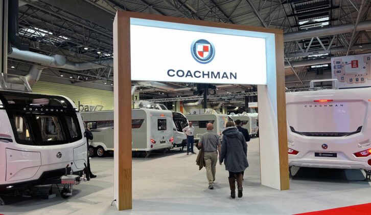 The Coachman stand at the recent Motorhome and Caravan Show