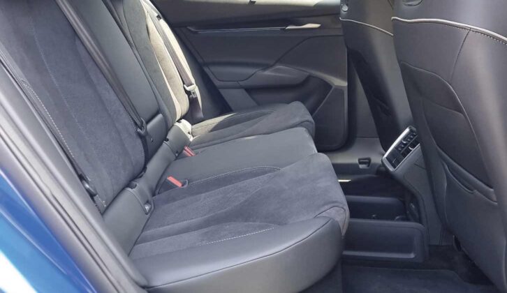 The rear passenger seats