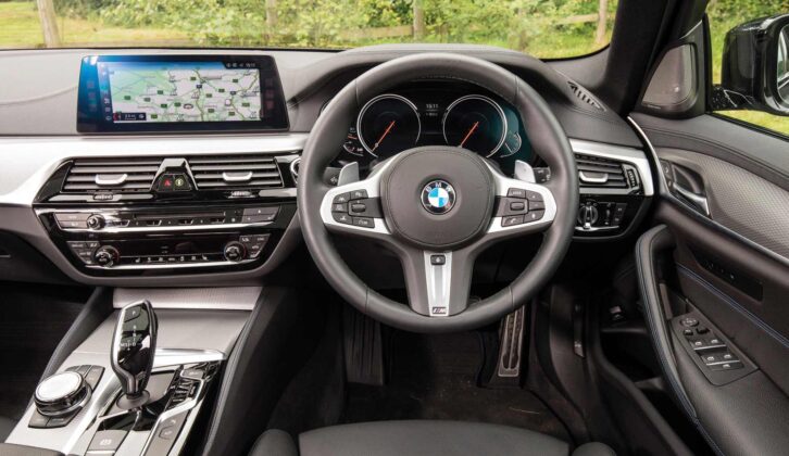 The cabin in the BMW
