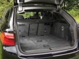 The boot space in the BMW