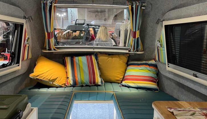 The U-shaped lounge in the Bothy