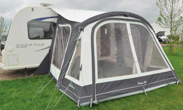 An Outdoor Revolution awning set up
