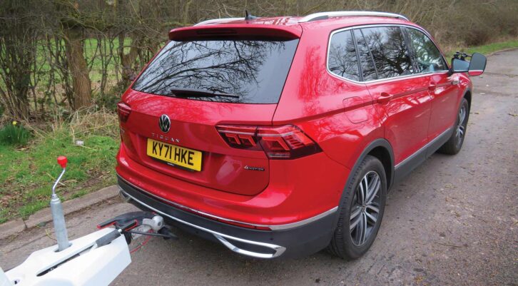 The Tiguan from the rear