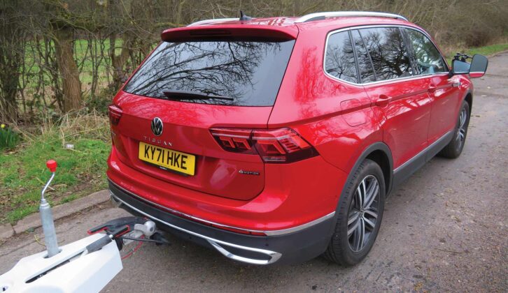 The Tiguan from the rear