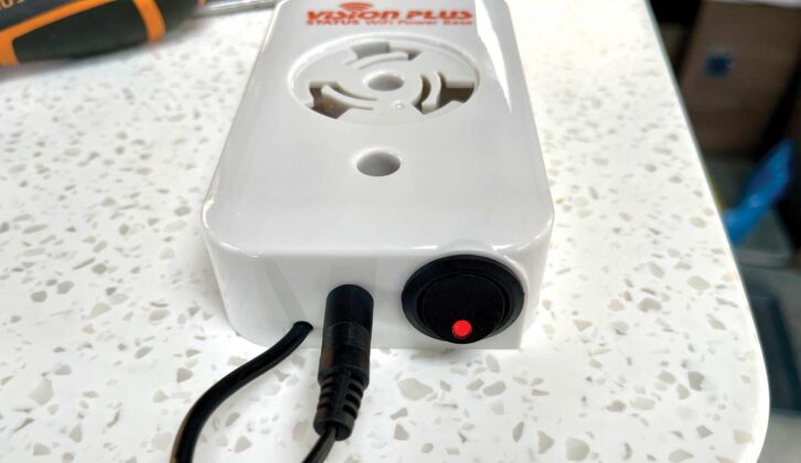 The red light on the power unit