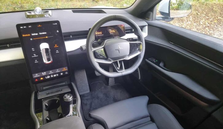 The cab in the Polestar